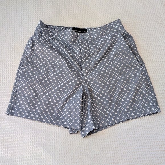Abercrombie & Fitch Gray Geometric Swim Trunks Shorts XS Mens - Picture 1 of 4